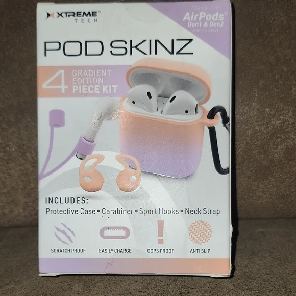 Xtreme Tech Pod Skinz Gradient Edition for AirPods - Picture 2 of 2